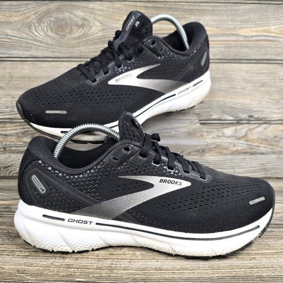 Brooks Shoes - Brooks Ghost 14 Black Running Shoes Women's Size 8.5 Wide